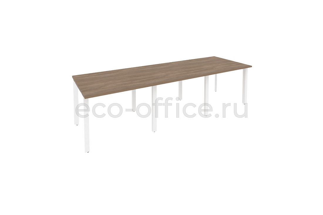 Стол переговорный (3 столешницы) ONIX O.MP-PRG-3.1 Дуб Аризона / Белый металл  купить в Кранодаре