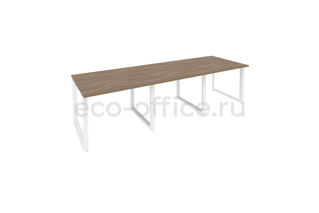 Стол переговорный (3 столешницы) ONIX O.MO-PRG-3.1 Дуб Аризона / Белый металл  купить в Кранодаре