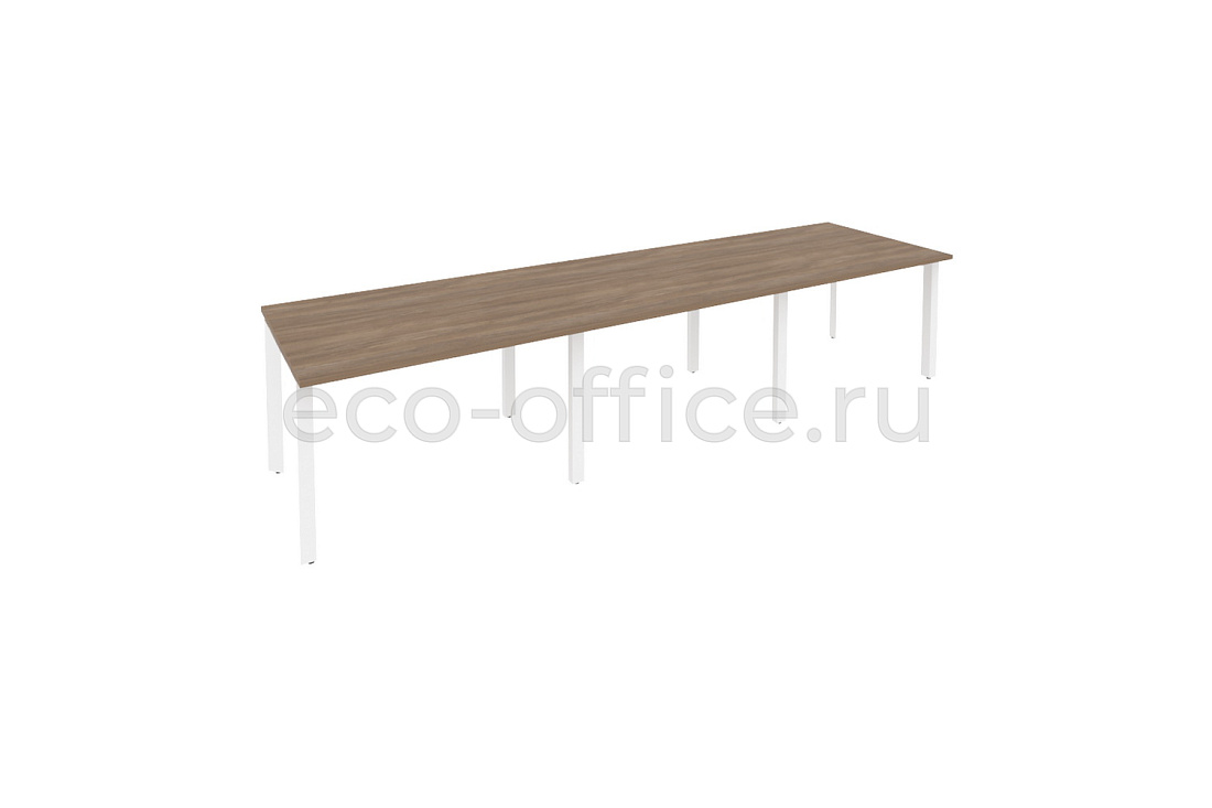 Стол переговорный (3 столешницы) ONIX O.MP-PRG-3.2 Дуб Аризона / Белый металл  купить в Кранодаре