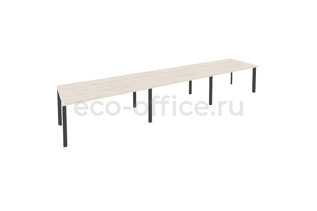 Стол переговорный (3 столешницы) ONIX O.MP-PRG-3.4 Денвер Светлый / Антрацит металл купить в Кранодаре