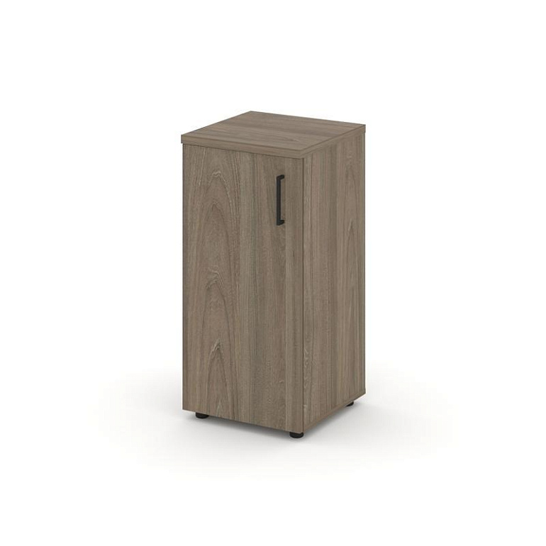 шкаф низкий узкий style project sn.stu.e-301(l) вяз благородный/черный ручки фото