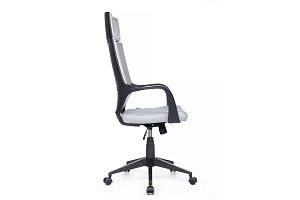 Кресло RV Chair IQ RV 8989 Чёрный пластик / Светло-серая ткань фото