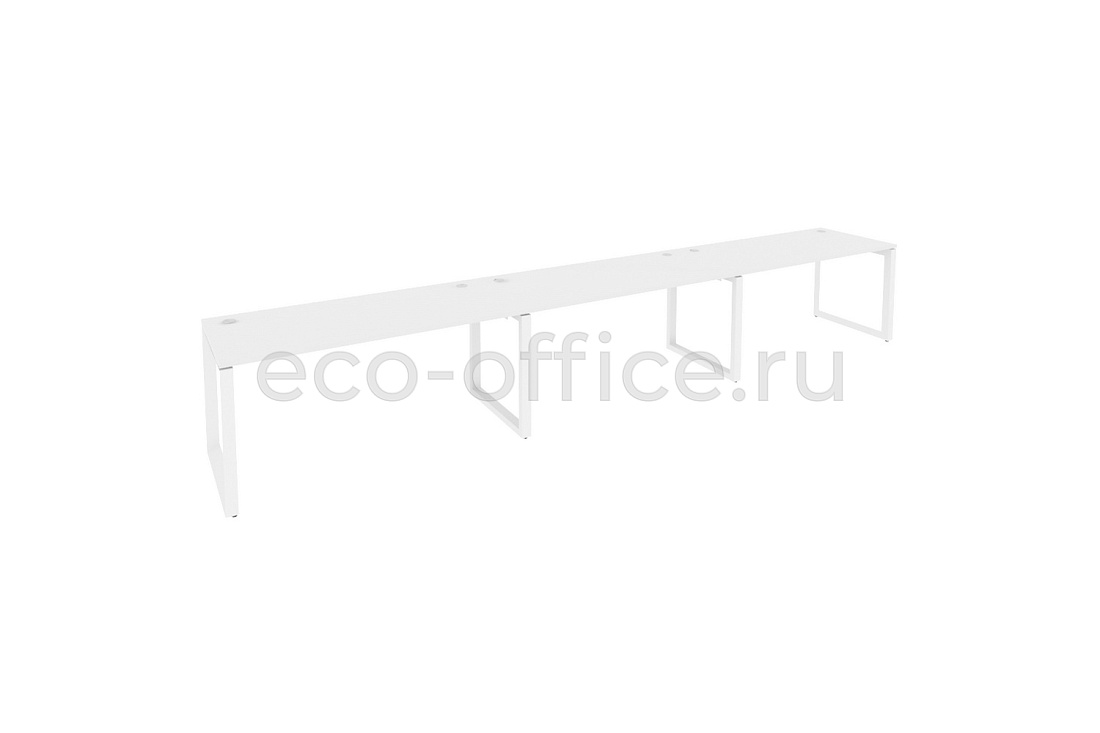 Рабочая станция на O-образном м/к ONIX O.MO-RS-3.4.7 Белый Бриллиант / Белый металл  купить в Кранодаре