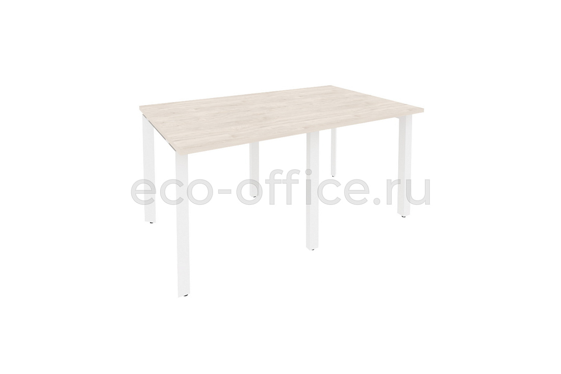 Стол переговорный (2 столешницы) ONIX O.MP-PRG-2.0 Денвер Светлый / Белый металл  купить в Кранодаре