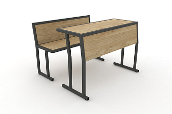 Комплект для первого ряда DESK DKN-1100SPL Тиквуд Светлый / Антрацит Металл купить в Кранодаре