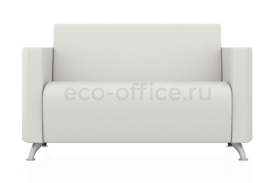 Двухместный диван СИТИ экокожа Euroline 920 Ультра белый купить в Кранодаре