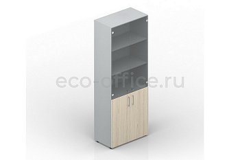Шкаф для документов высокий EMHS834TN Акация Аури / Белый купить в Кранодаре