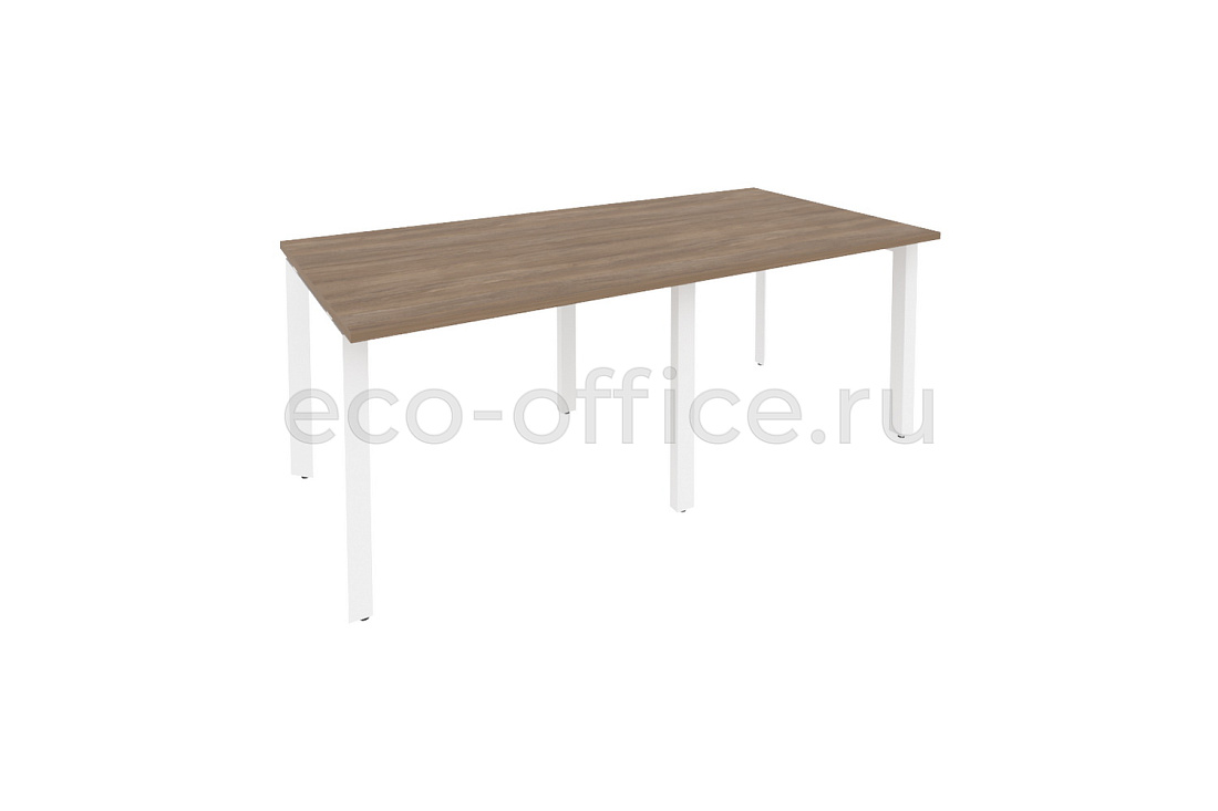 Стол переговорный (2 столешницы) ONIX O.MP-PRG-2.1 Дуб Аризона / Белый металл  купить в Кранодаре