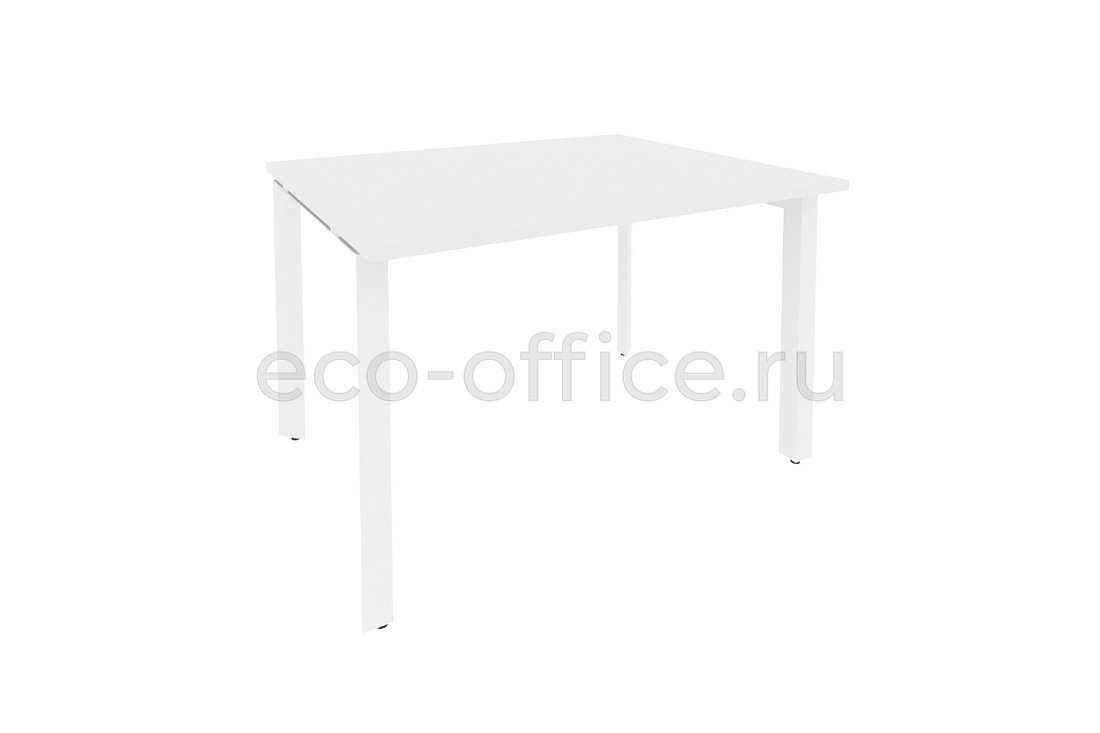 Стол переговорный (1 столешница) ONIX O.MP-PRG-1.2 Белый Бриллиант / Белый металл  купить в Кранодаре
