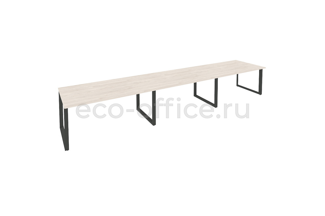 Стол переговорный (3 столешницы) ONIX O.MO-PRG-3.4 Денвер Светлый / Антрацит металл купить в Кранодаре