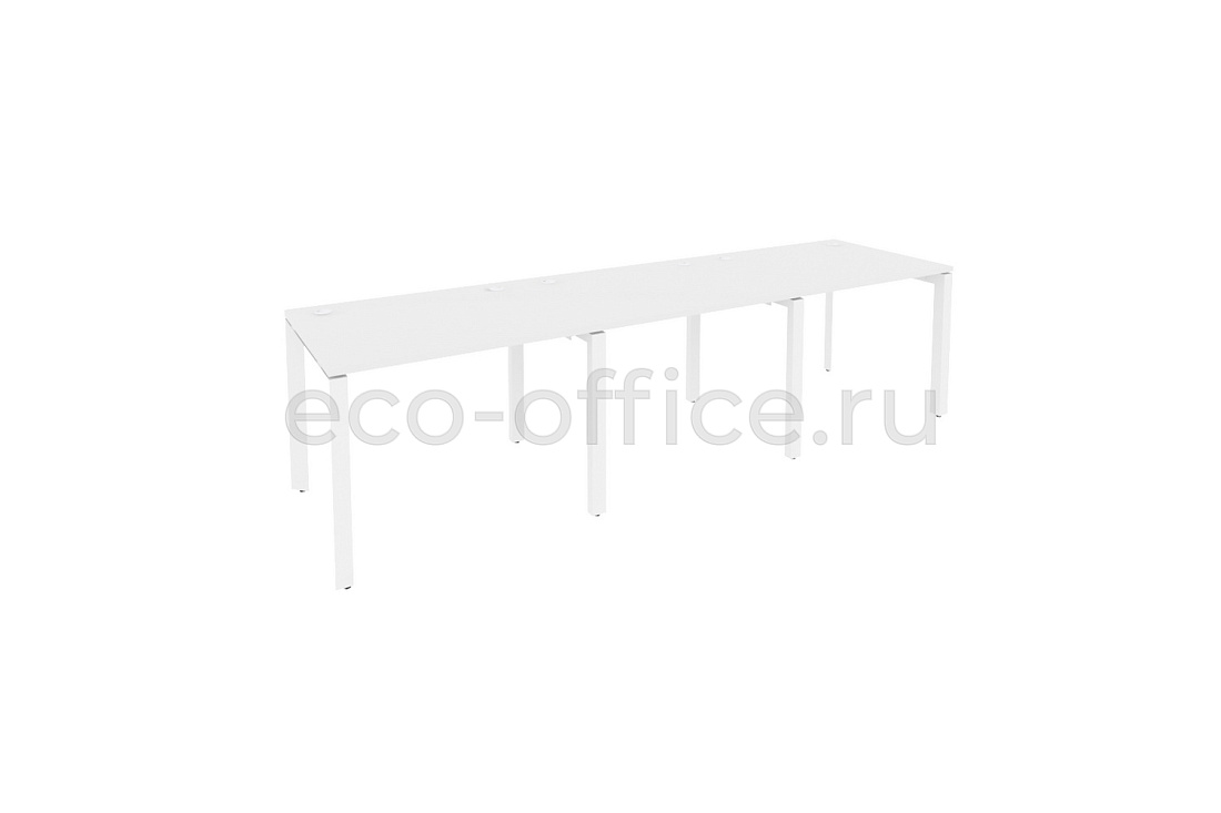Рабочая станция на П-образном м/к ONIX O.MP-RS-3.1.8 Белый Бриллиант / Белый металл  купить в Кранодаре