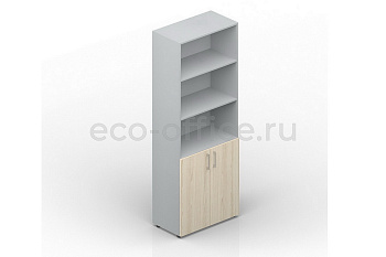 Шкаф для документов высокий EMHS833 Акация Аури / Белый купить в Кранодаре
