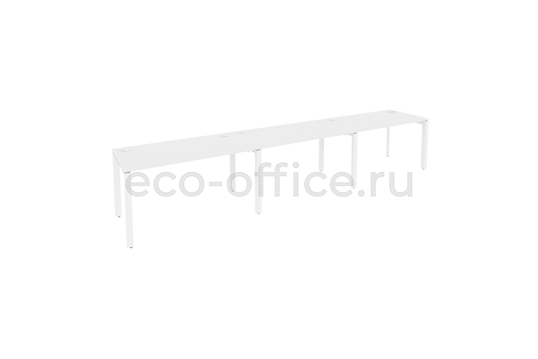 Рабочая станция на П-образном м/к ONIX O.MP-RS-3.3.7 Белый Бриллиант / Белый металл  купить в Кранодаре
