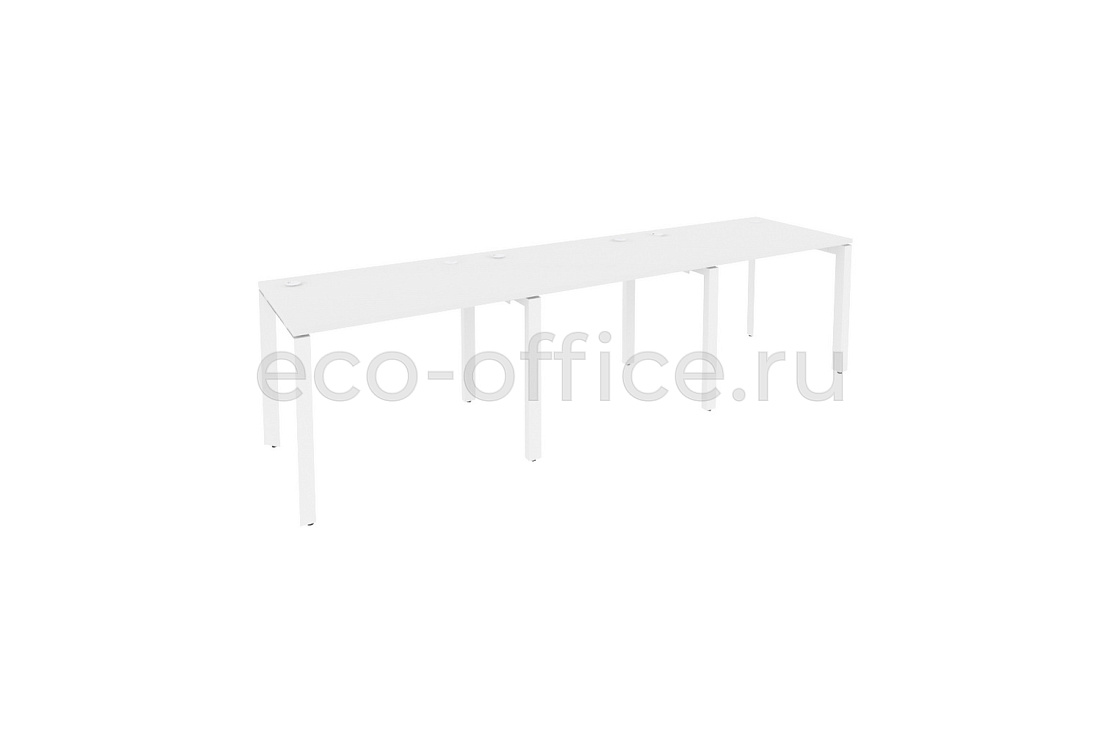 Рабочая станция на П-образном м/к ONIX O.MP-RS-3.1.7 Белый Бриллиант / Белый металл  купить в Кранодаре