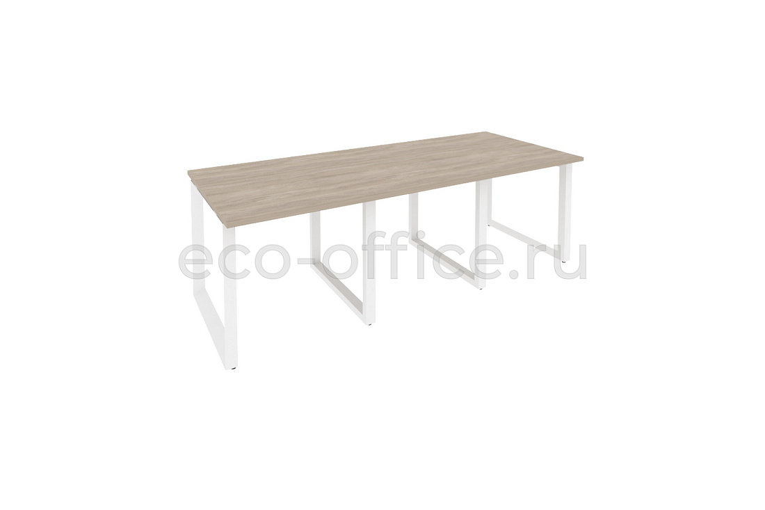 Стол переговорный (3 столешницы) ONIX O.MO-PRG-3.0 Дуб Аттик / Белый металл  купить в Кранодаре