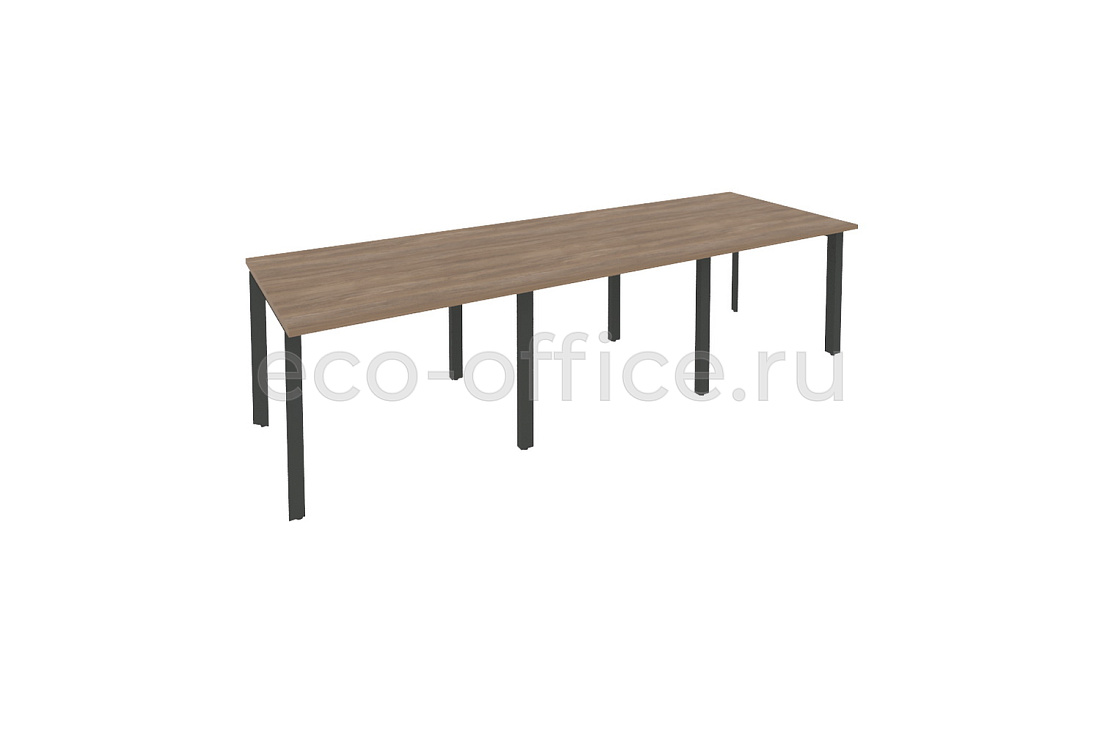 Стол переговорный (3 столешницы) ONIX O.MP-PRG-3.1 Дуб Аризона / Антрацит металл  купить в Кранодаре