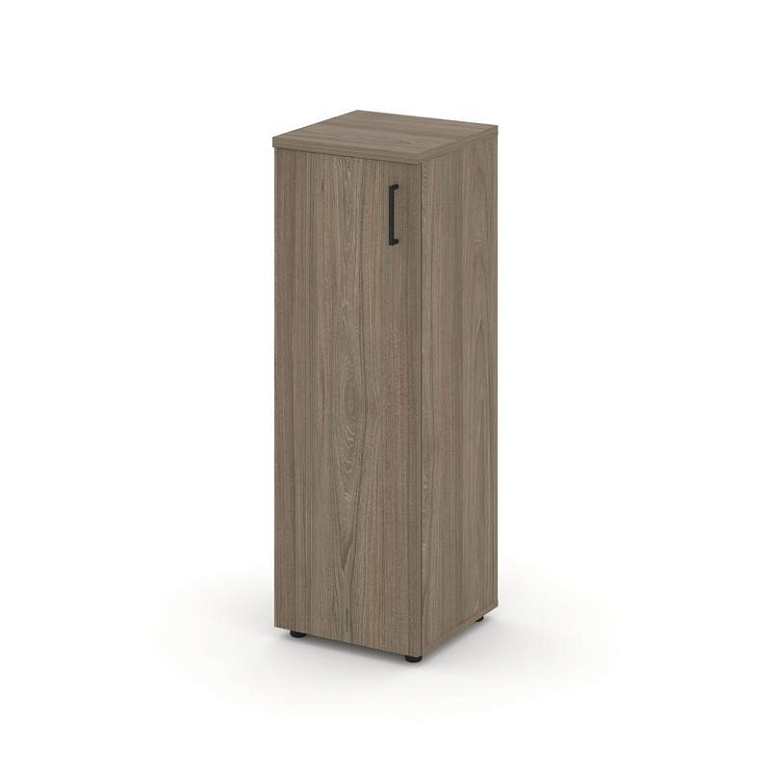 шкаф средний узкий style project sn.stu.e-204(l) вяз благородный/черный ручки фото